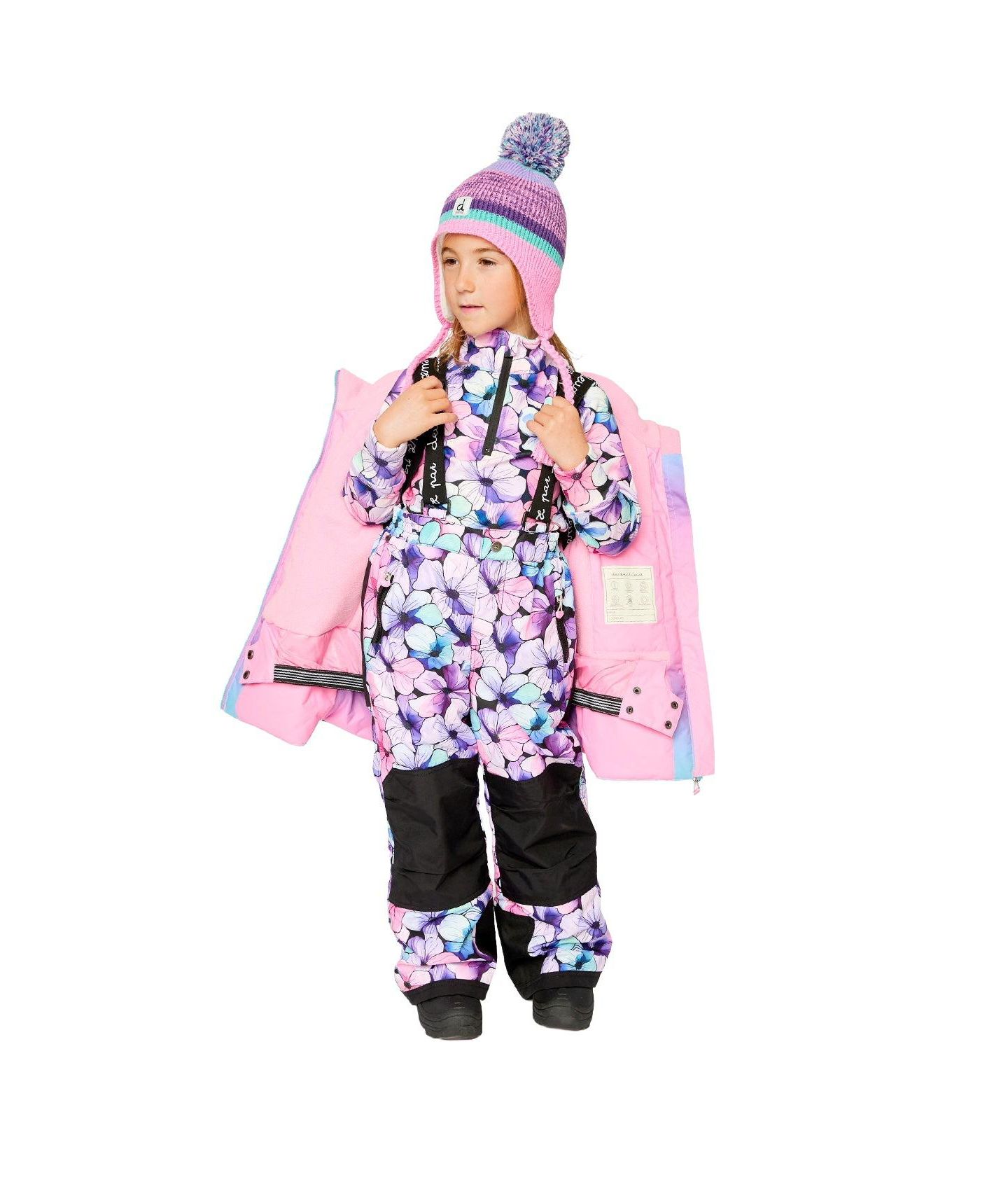 Deux par Deux Big Girls (6-14)Two Piece Play Snowsuit, цвет: Градиентный — фото 6