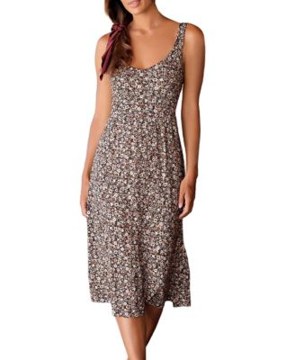 Women's Floral Bow Detail Dress