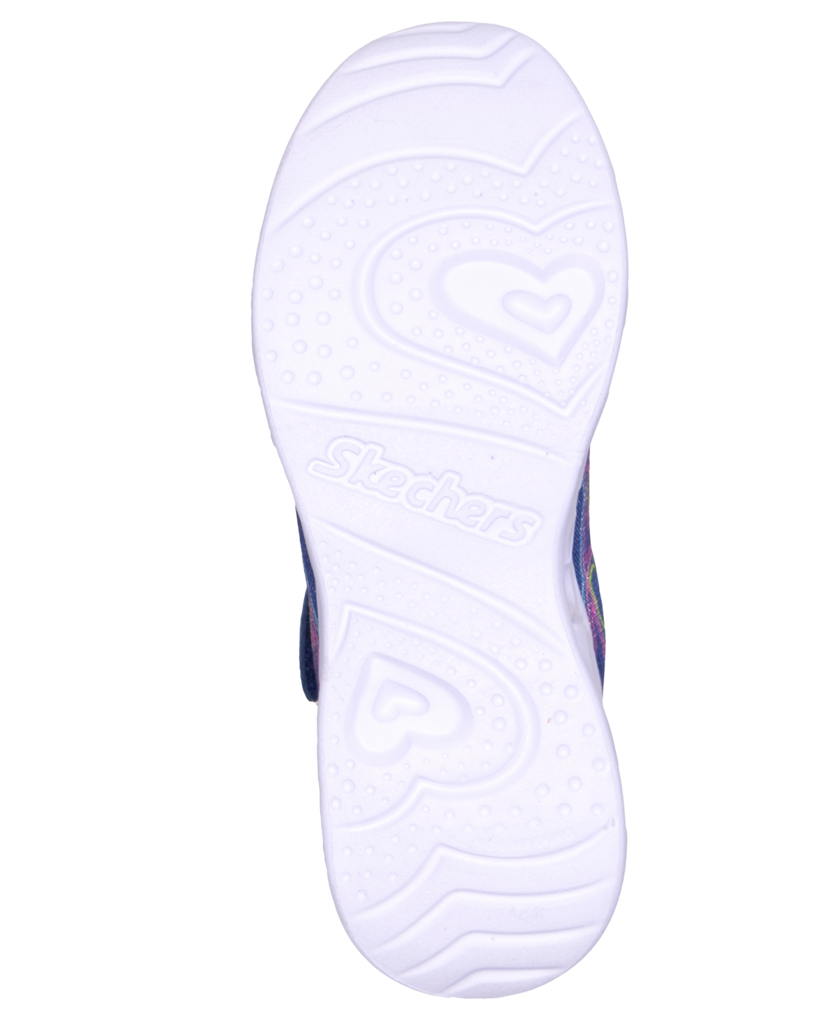 Skechers Little Girls Heart Lights - Bubble Love Light-Up Stay-Put Closure Sneakers from Finish Line