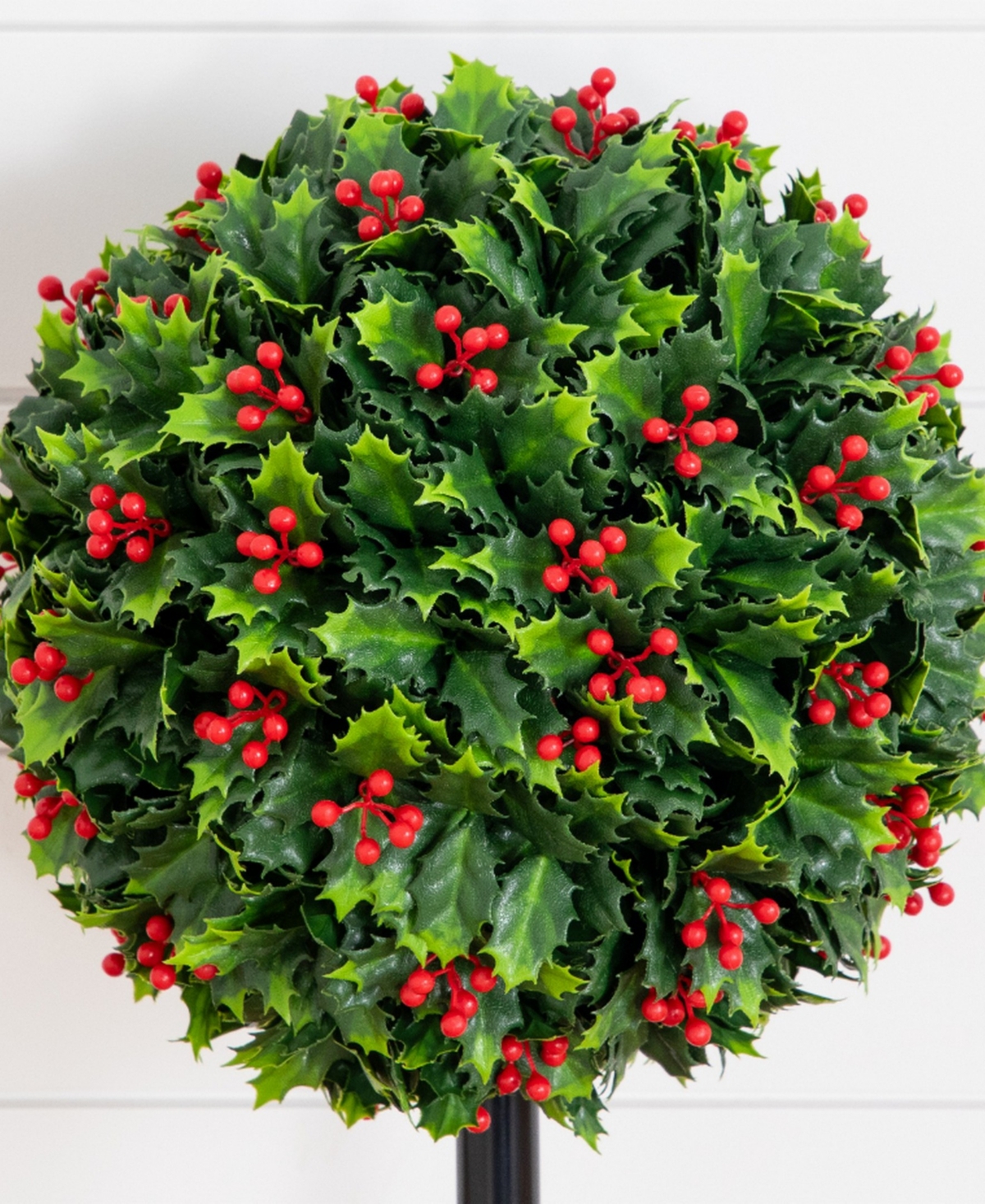 Nearly Natural 2' Ultraviolet Resistant Artificial Holly Berry Christmas Ball Indoor And Outdoor