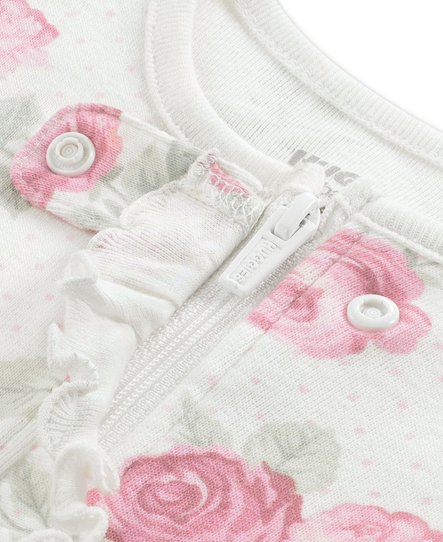 Детский комбинезон с ножками Huggies для девочки, длинный рукав, цвет: Снежный белый — фото 3