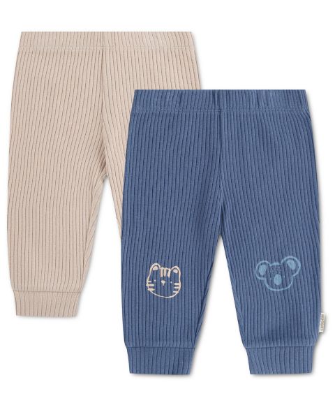 Брюки Huggies Babywear Ribbed Jogger Pants, 2-Pack для мальчиков-малышей, цвет: Винтажный индиго