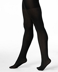 Women's  Opaque Reversible Tummy Control Tights, also available in extended sizes
