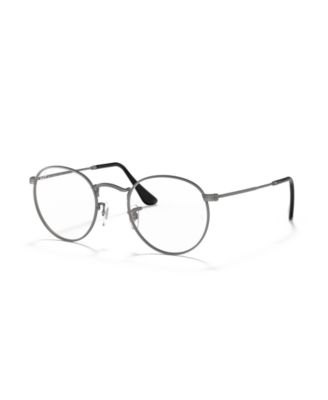 Unisex Round Metal Optics Eyeglasses, RB3447V
