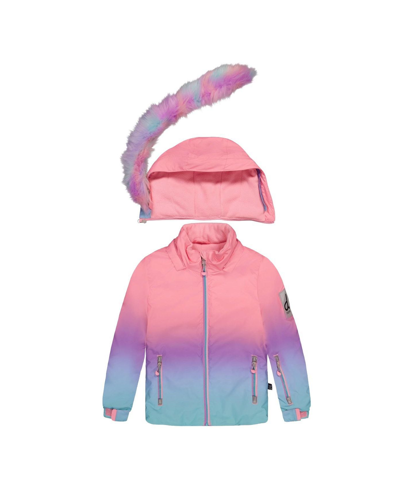 Комплекты Deux par Deux Two-Piece Play Snowsuit для девочек-малышей, цвет: Градиентный — фото 7