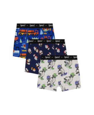 Little and Big Boy (2-5)Boxer Pack Of 3 Holiday Prints