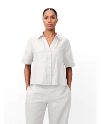 Women's Mairyssa Smock Back Linen Shirt