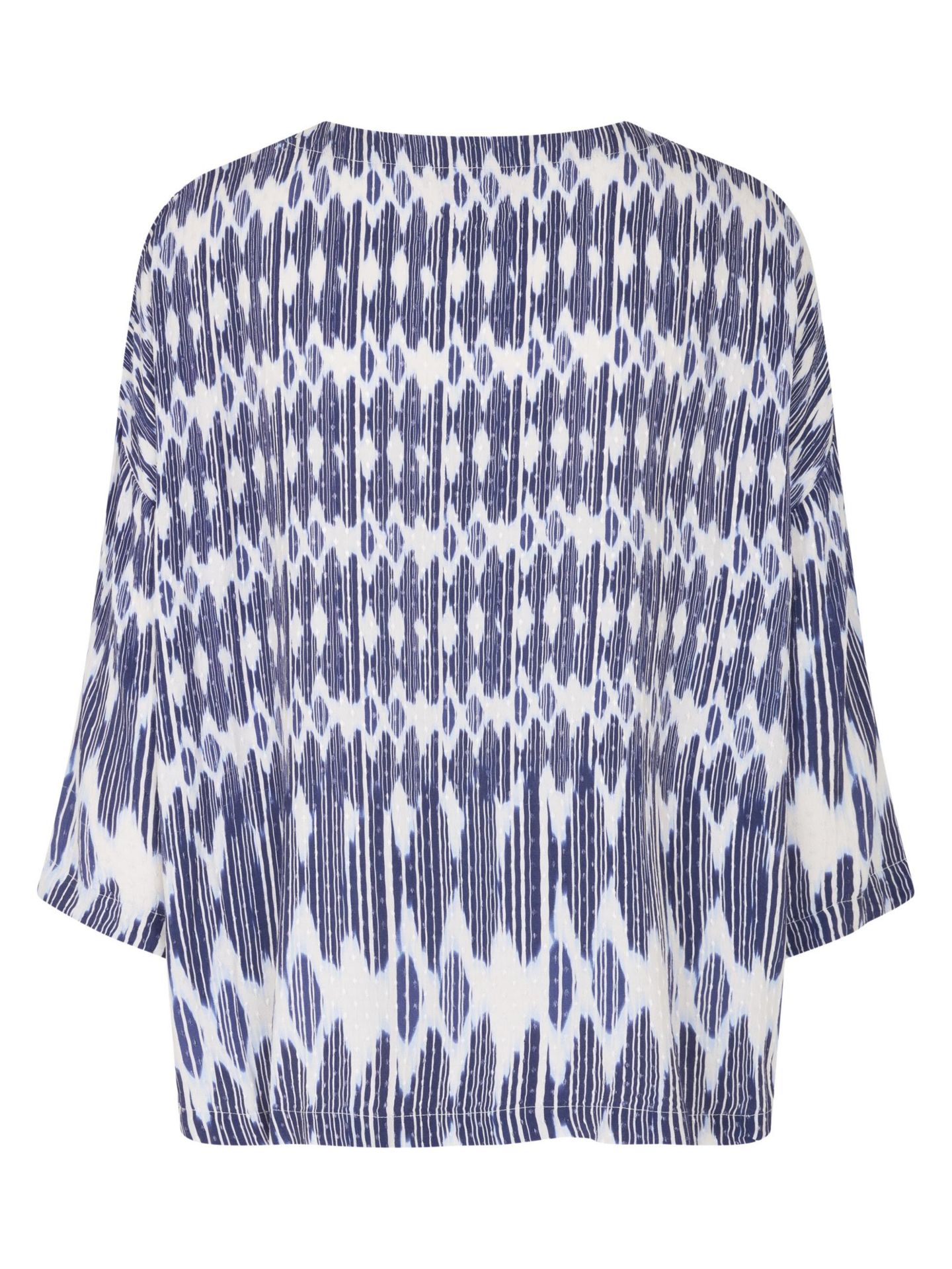 Женская блузка Masai Copenhagen Mabecca Printed 3/4-Sleeve, цвет: Синий — фото 5