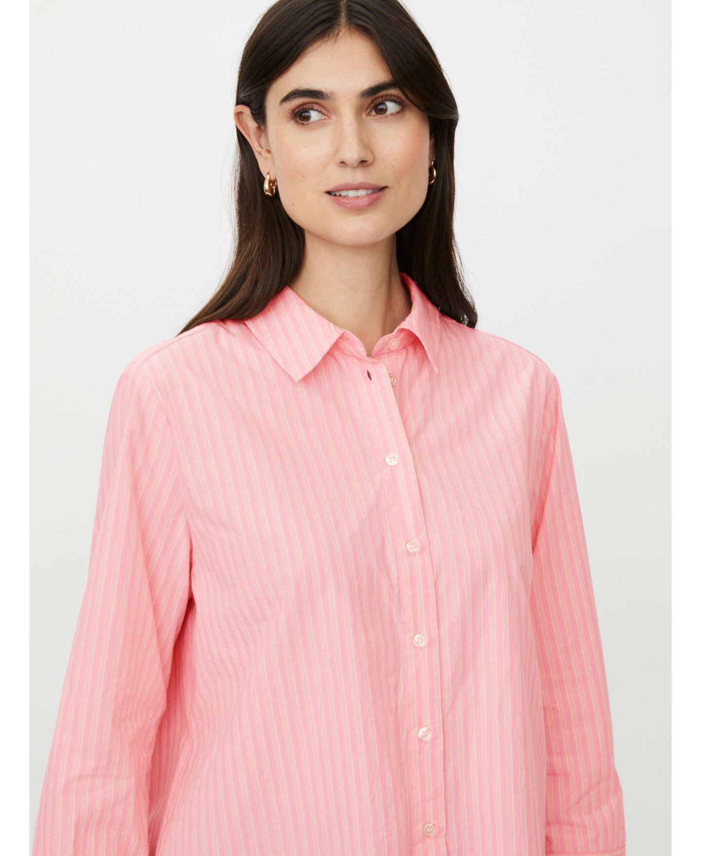 Женская рубашка Masai Copenhagen MaIsalina Striped 3/4-Sleeve Button-Up, цвет: Rosebloom — фото 5