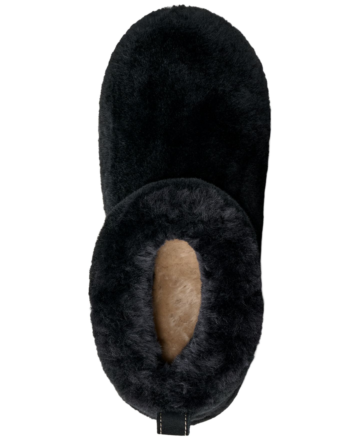 Женские ботинки UGG® Classic Ultra Mini Fluffed Round Toe Booties, цвет: Чёрный — фото 3