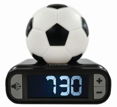 , Soccer Ball Digital Alarm Clock with Night Light Snooze, Clock, Luminous Soccer Ball, RL800FO