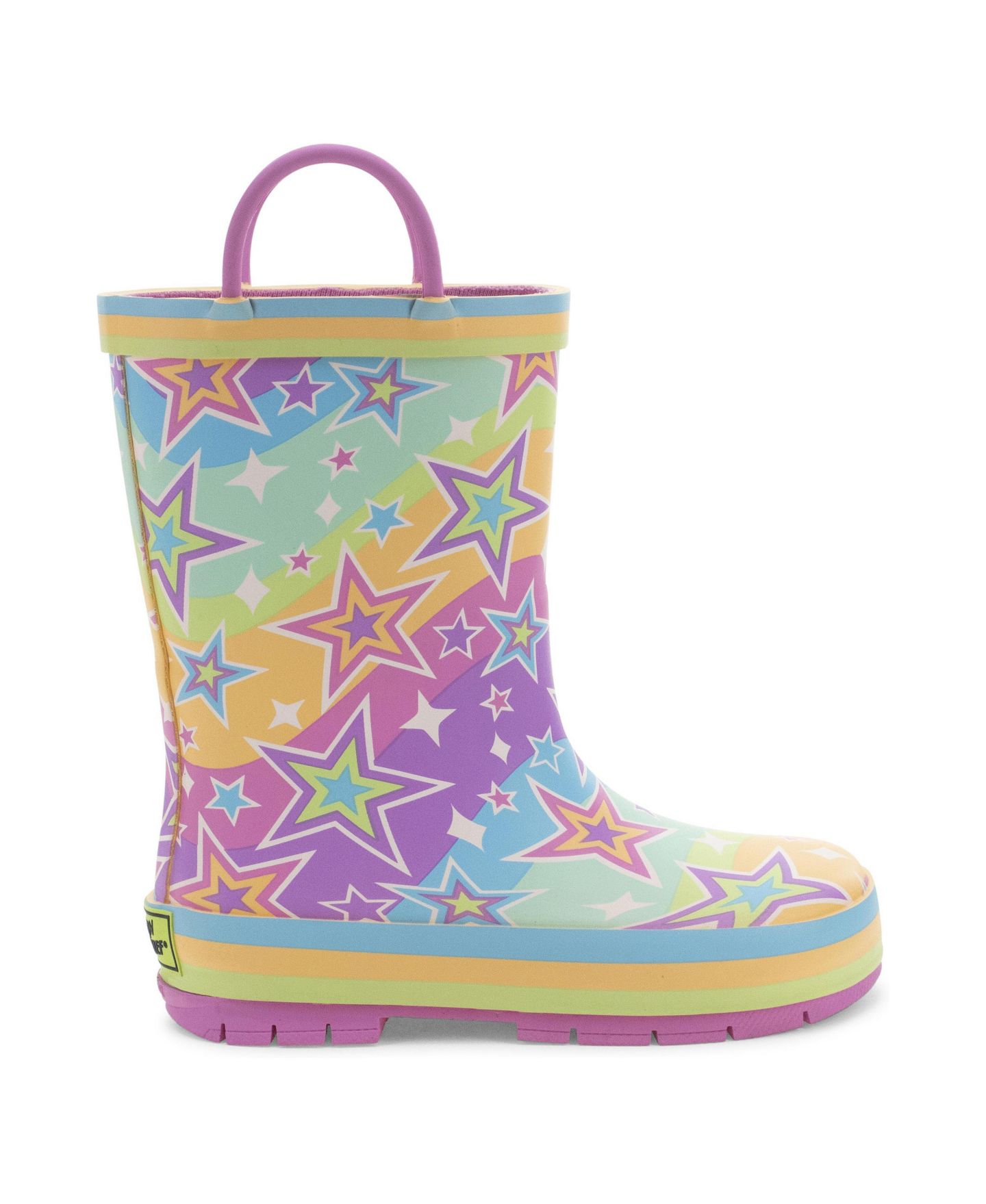 Детские ботинки Western Chief ( 1 to 13) Galaxy Sparkle Rain Boot, цвет: Разноцветный — фото 2