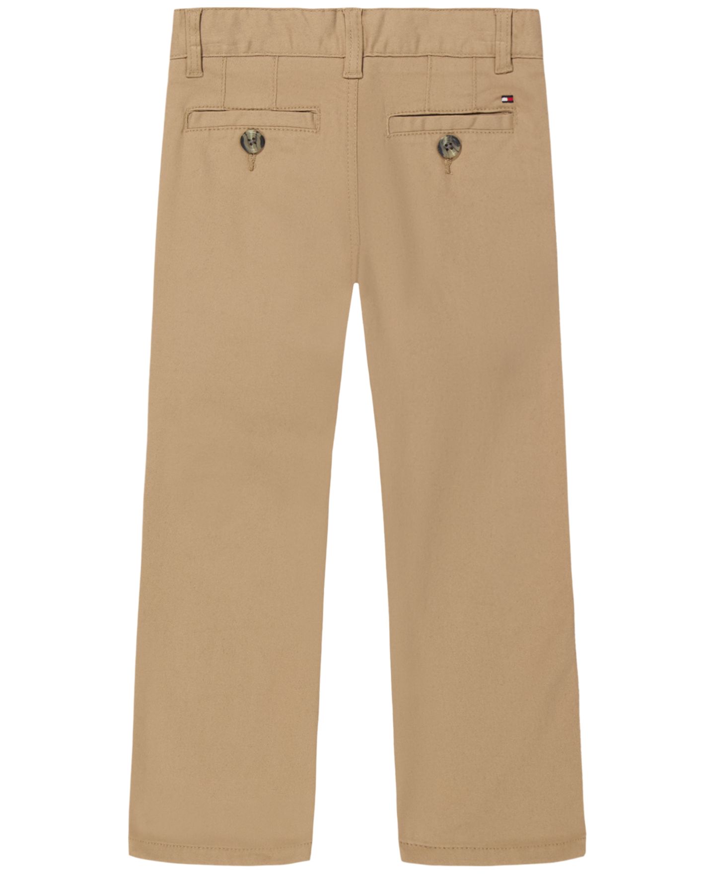 Брюки Tommy Hilfiger Flat-Front Stretch Chino Pants для мальчиков, цвет: Золотой хаки — фото 3