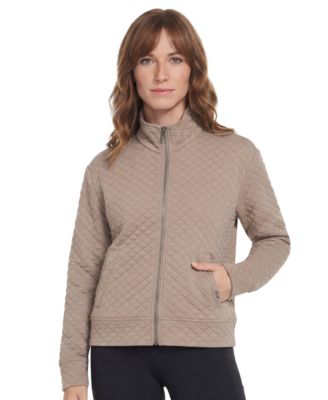 Women's GO WALK Diamond Quilted Full-Zip Mock-Neck Jacket
