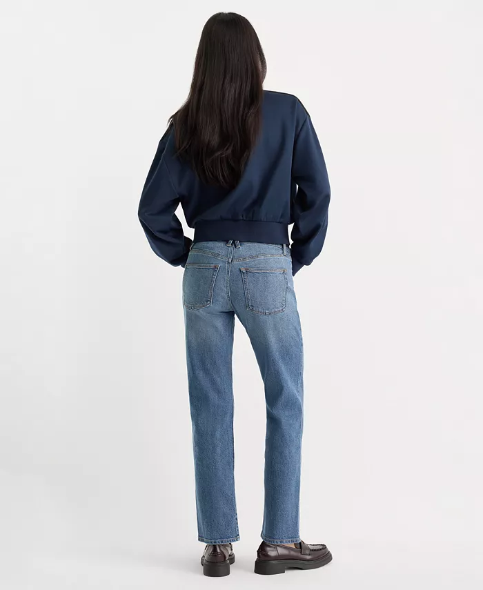 Women's Vintage Form-Hugging Straight Jeans - thumbnail 6