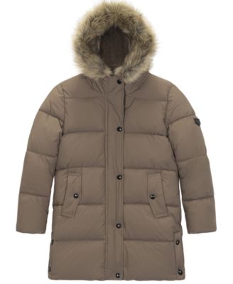Girls'  6-16 Long-Sleeve Expedition Hooded Parka Coat