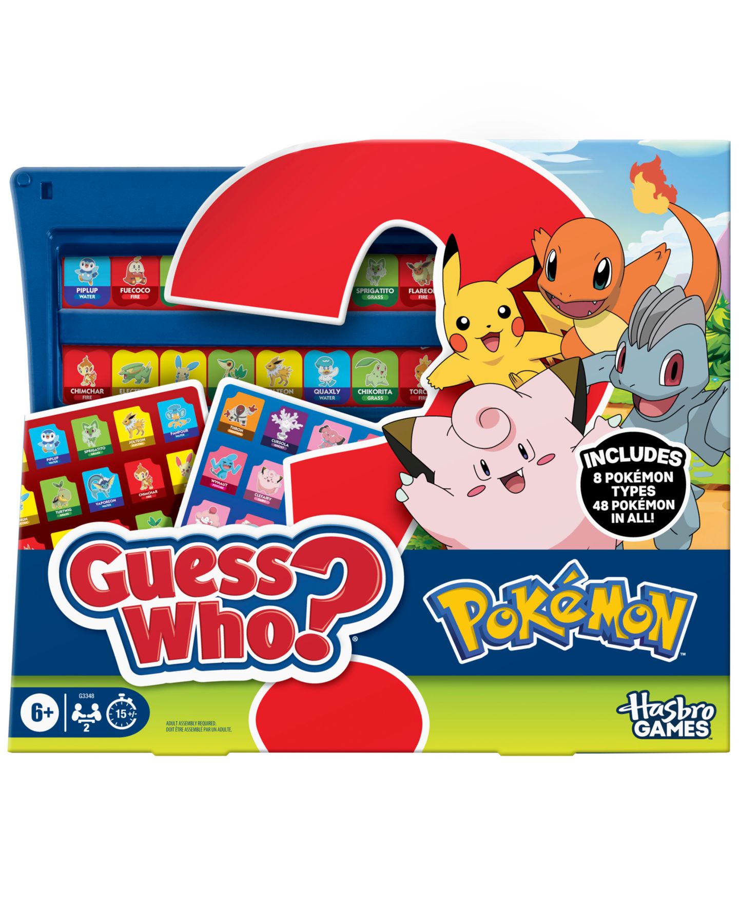 Детская настольная игра Hasbro Gaming Guess Who Pokémon Edition 2 Player Board Game — фото 5