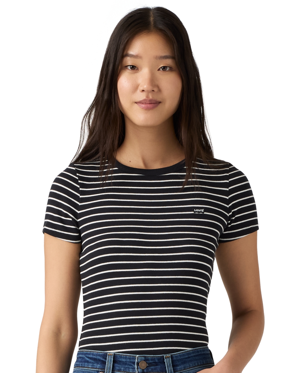 Levi's Women's Hayes Slim-Fit Short-Sleeve Crewneck T-Shirt