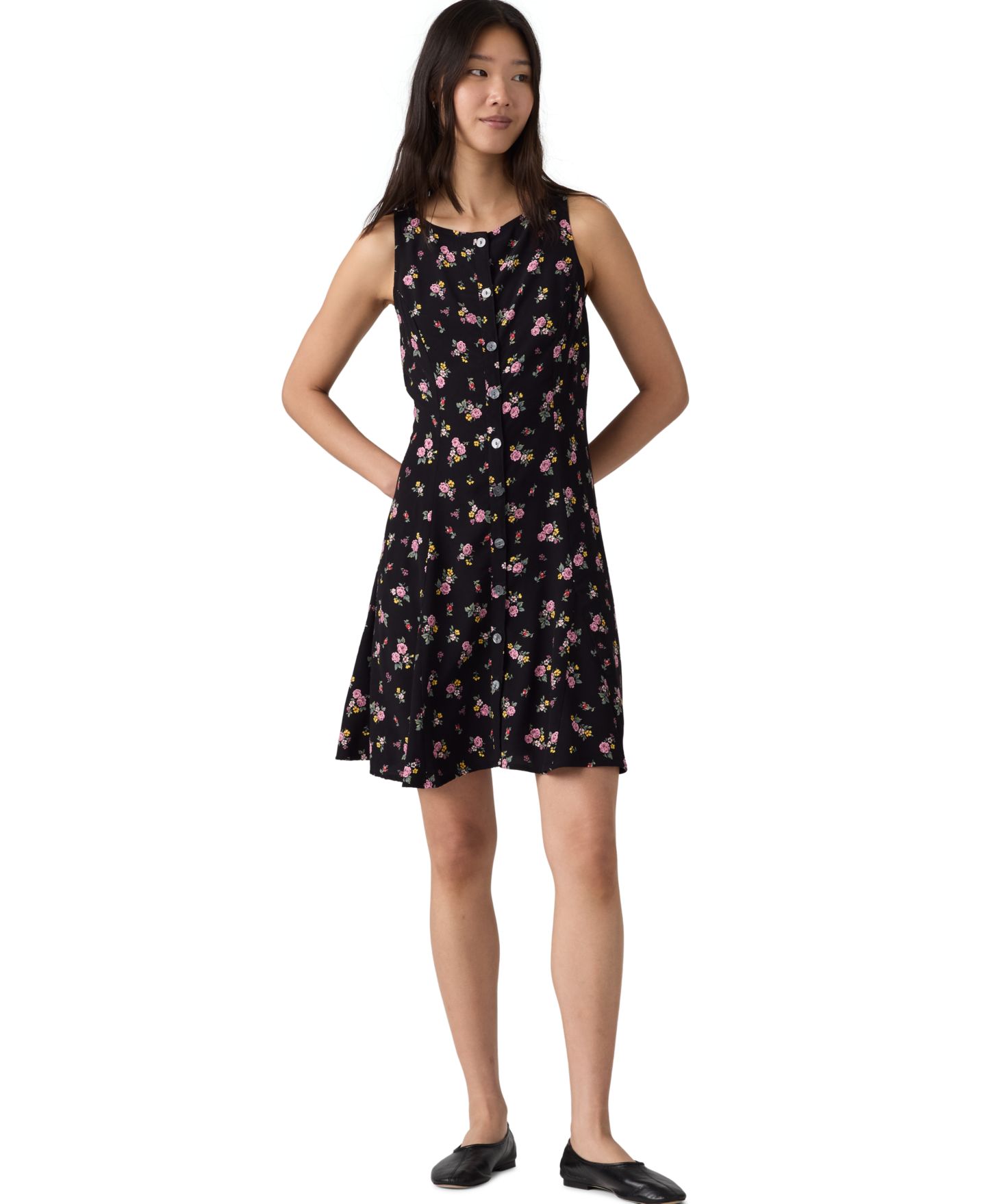 Женское платье Levi's Mercer Sleeveless Mini, цвет: С принтом антрацитовый — фото 2