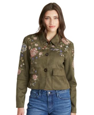 Women's Natura Needlepoint Floral Work Jacket
