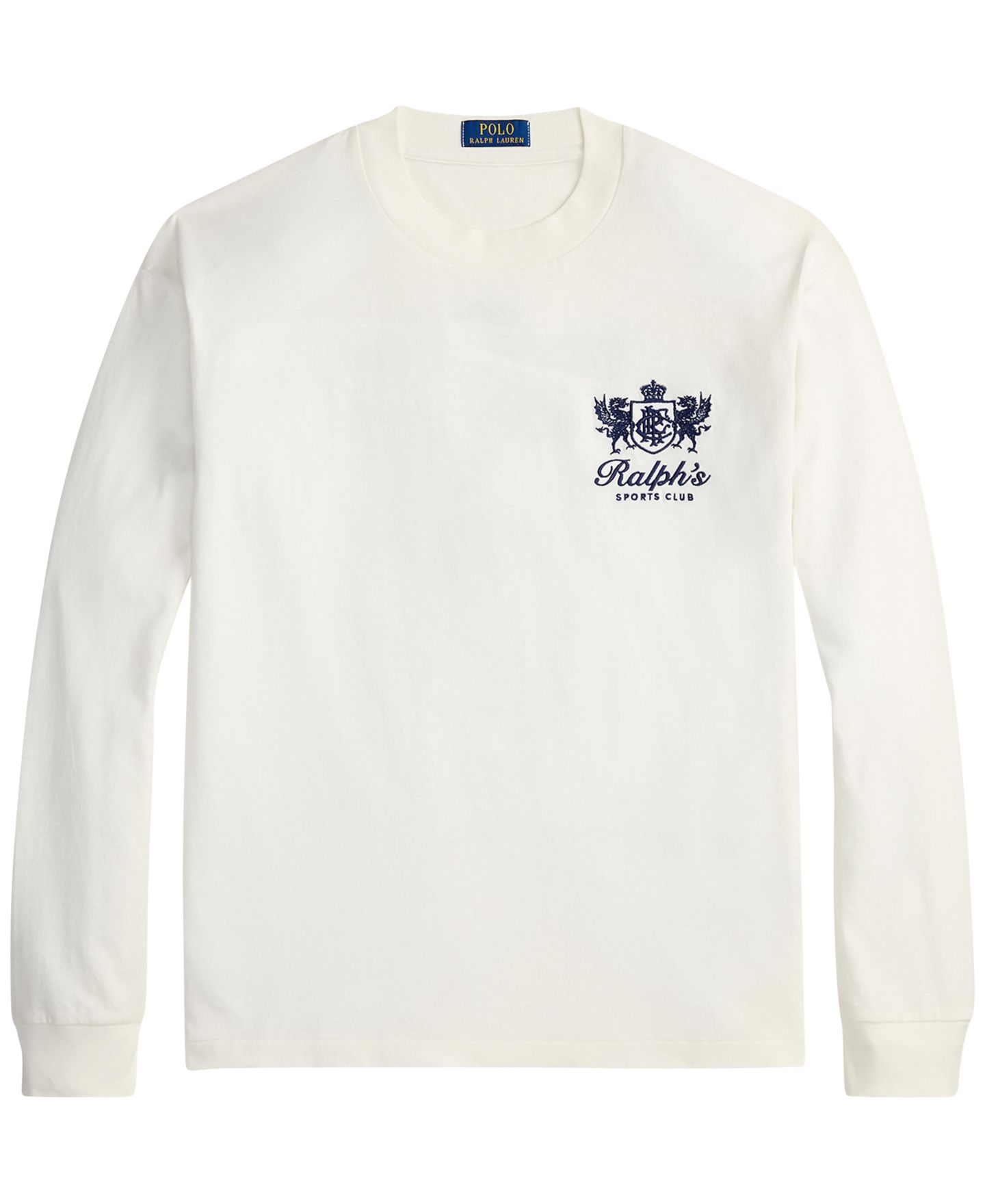 Мужская футболка Polo Ralph Lauren Regular-Fit Graphic, цвет: Кремовый — фото 5