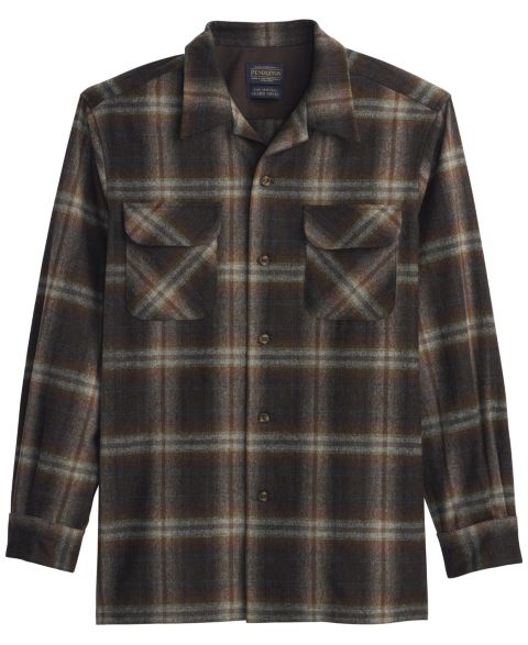 Мужская рубашка Pendleton Board Long-Sleeve, цвет: Серый разноцветный