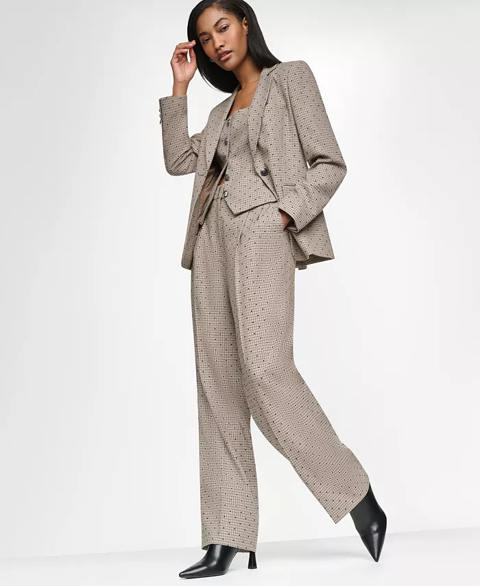 Women's Embellished Houndstooth Blazer, Regular & Petite - thumbnail 8