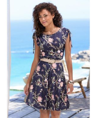 floral print dresses knee length under 500 Women's short floral dresses