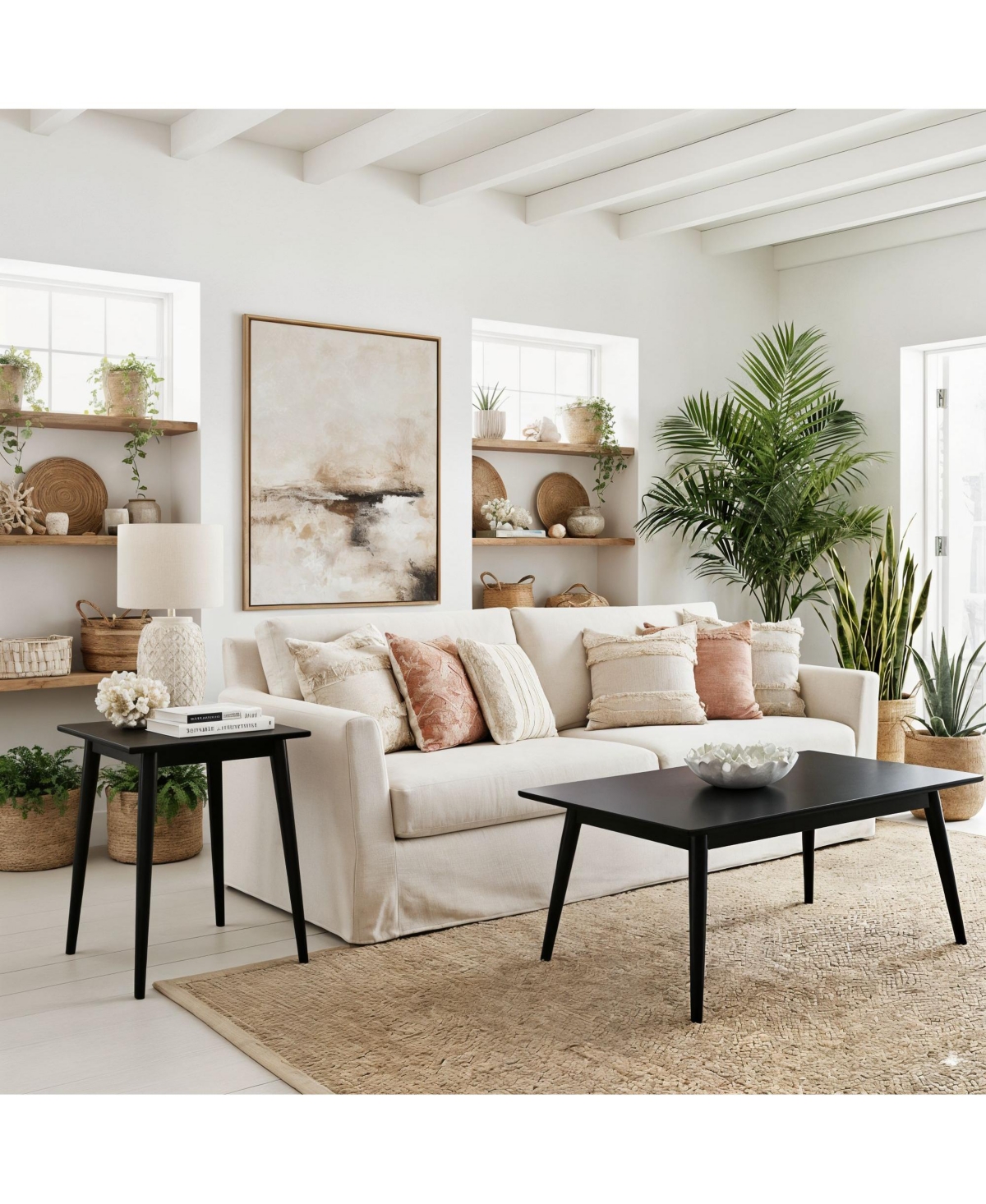 Sunset Living Furniture Mid-Century Modern Rectangular Coffee Table