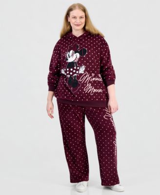Girls' Plus Size Minnie Mouse Polka-Dot Print Pull-On Pants