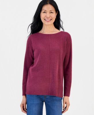 Women's Luxsoft Seamfront Boatneck Tunic Sweater