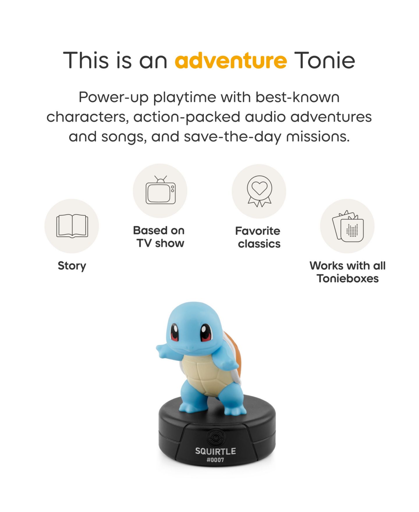 Детская фигурка Tonies Pokemon Squirtle Audio Figurine — фото 5