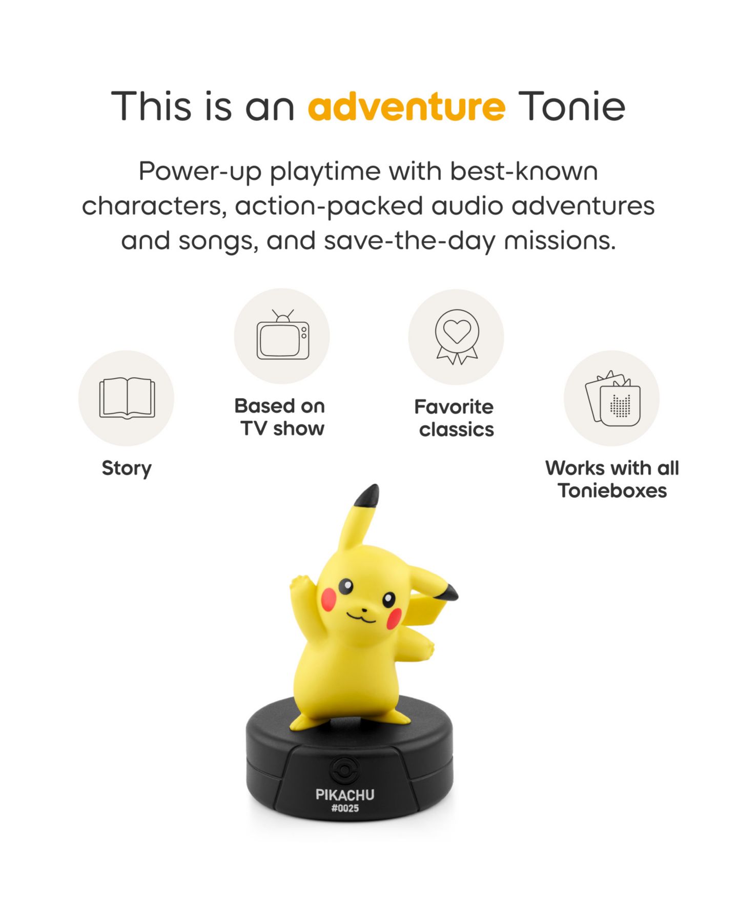Детские игрушки Tonies Toniebox 2 Pikachu Screen-Free Interactive 2-Piece Starter Set — фото 6