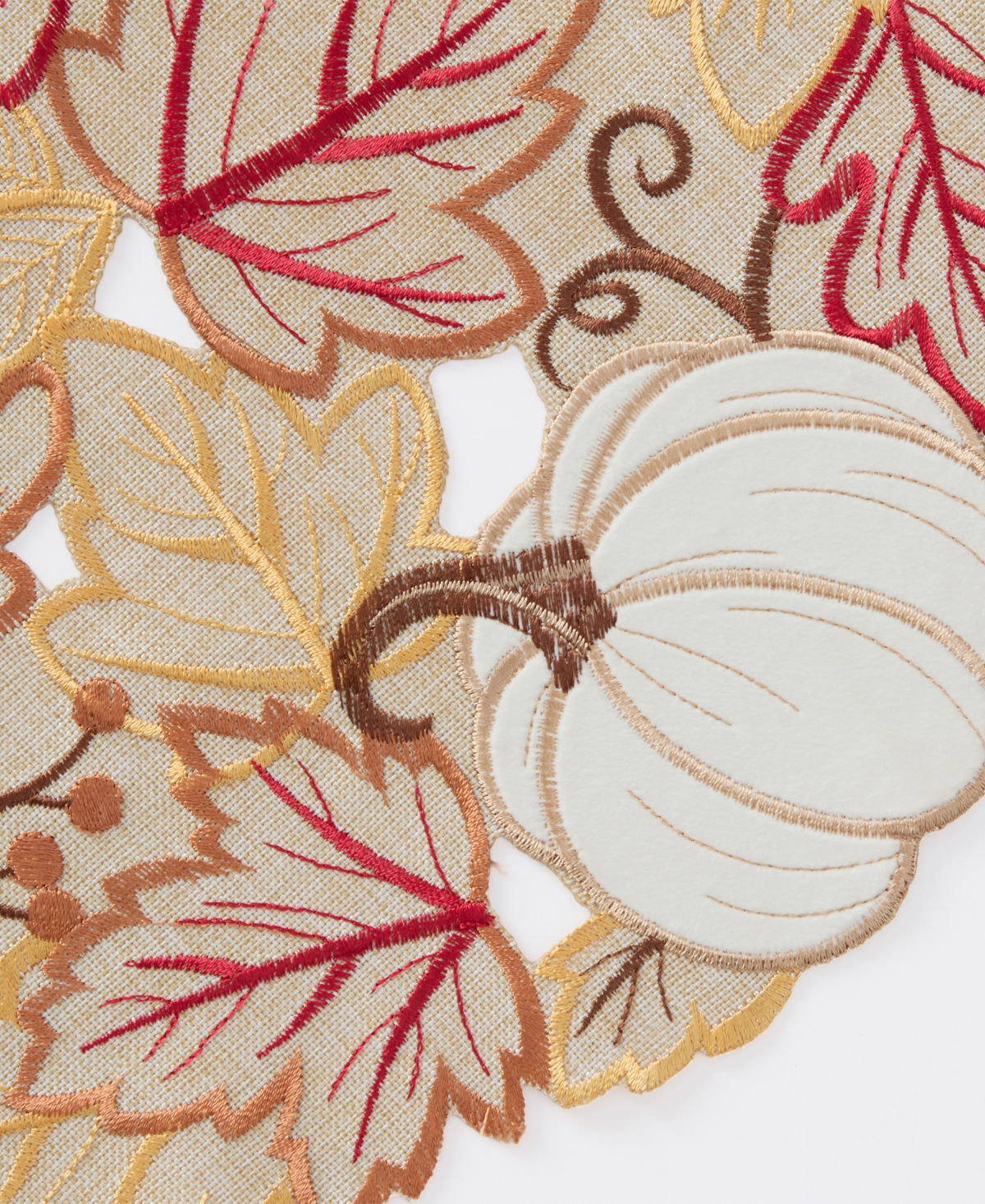 Elrene Pumpkin Picking Round Placemat, 15"
