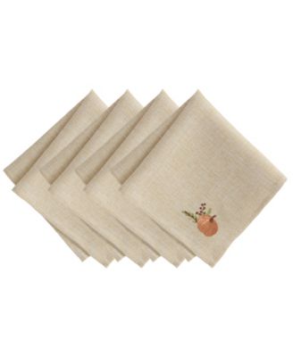 Pumpkin Picking 4-Piece Napkin Set