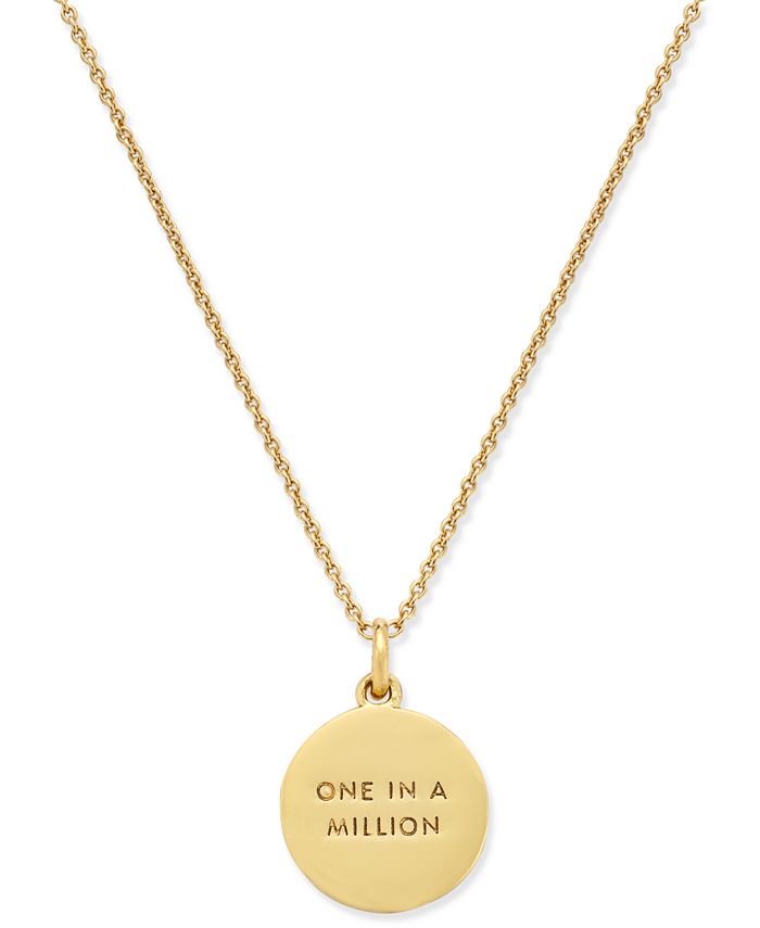 kate spade new york - 12k Gold-Plated Initials Pendant Necklace
