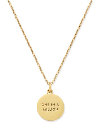 kate spade new york - 12k Gold-Plated Initials Pendant Necklace
