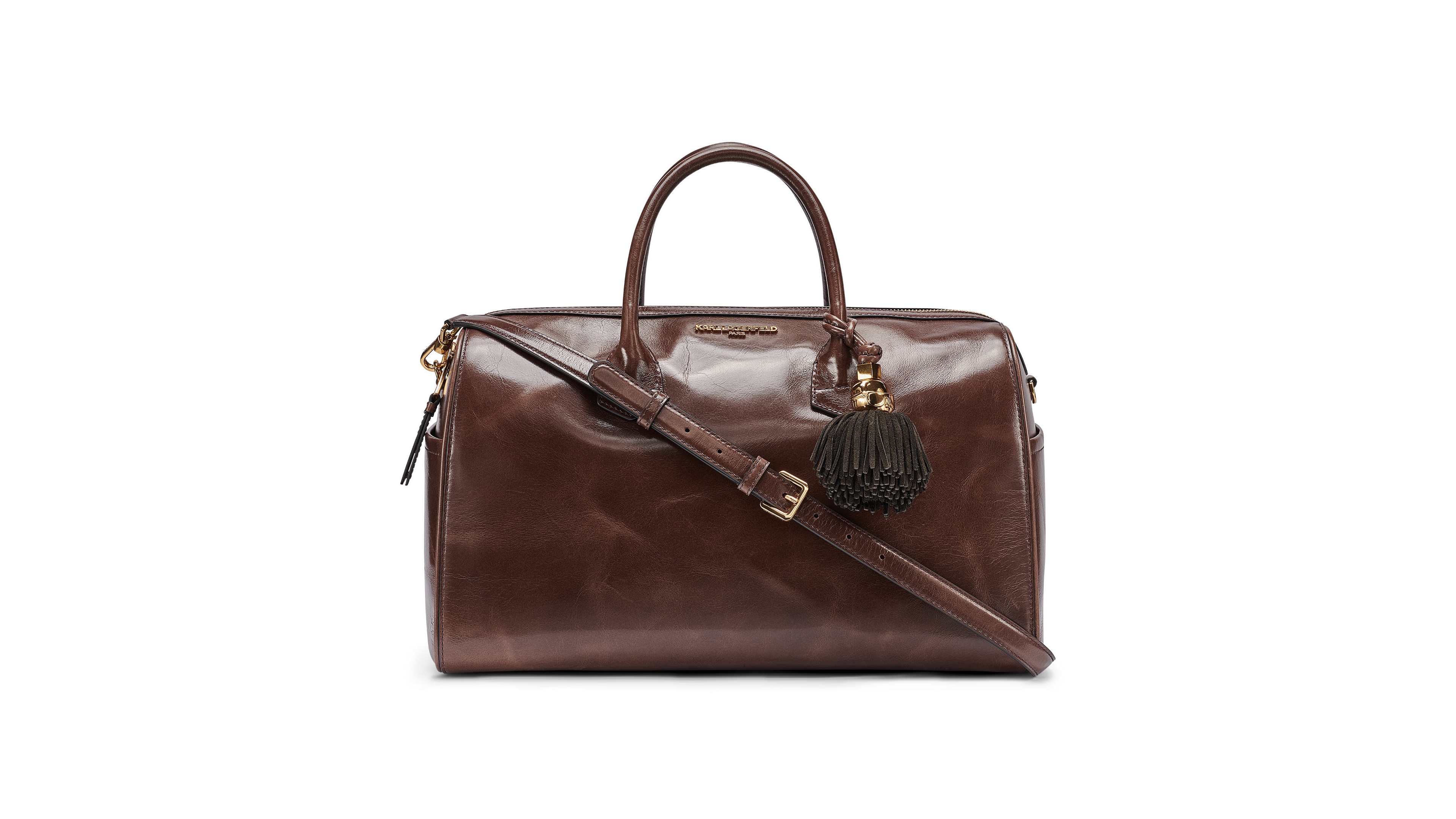 Karl Lagerfeld Paris Perette Small Leather Satchel Handbag