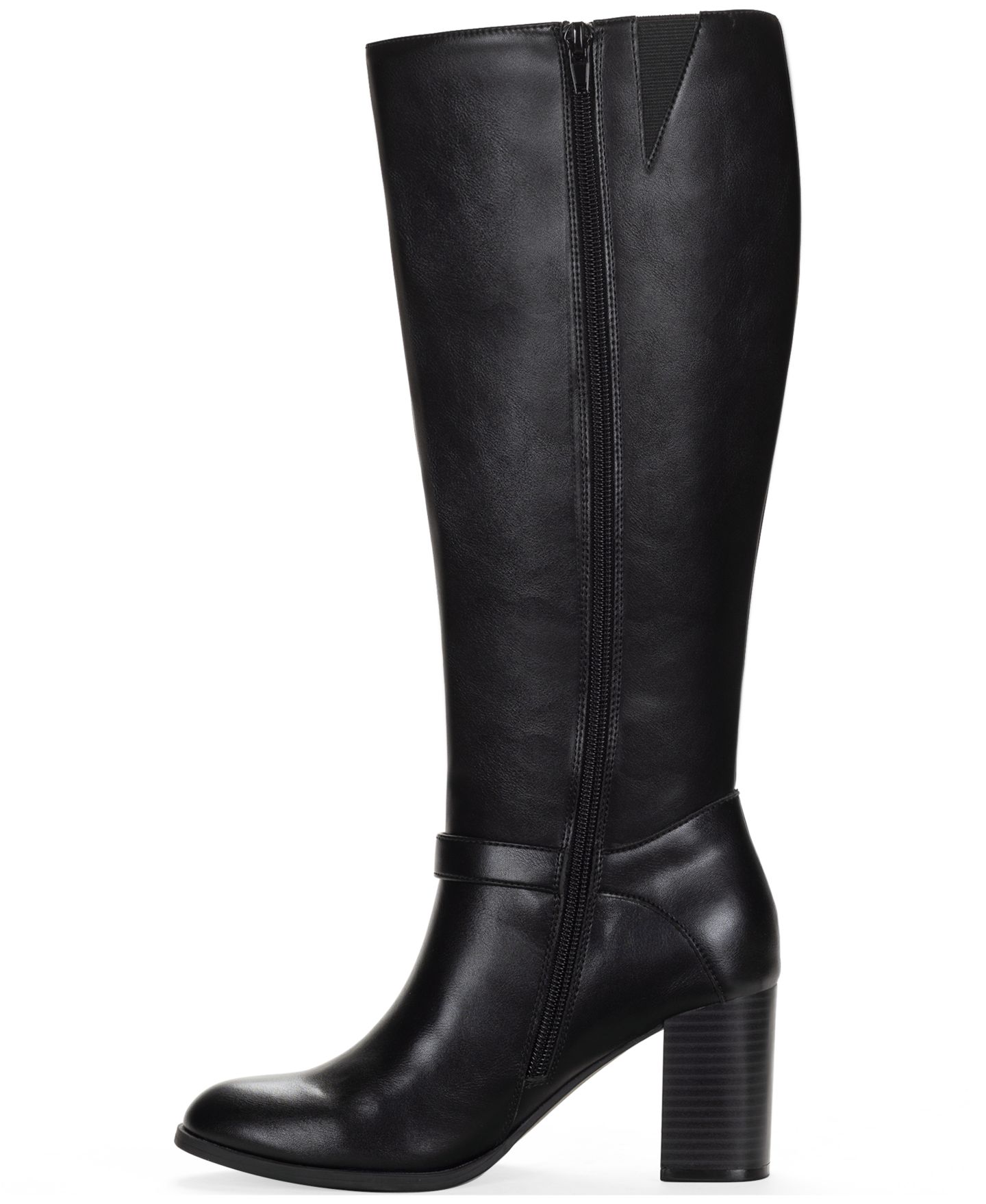 Женские ботинки Style & Co Ruthh Round Toe Buckle Detail Dress Boots, цвет: Чёрный, вариант 1 — фото 6