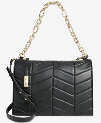Quilted Chain-Strap Shoulder Bag