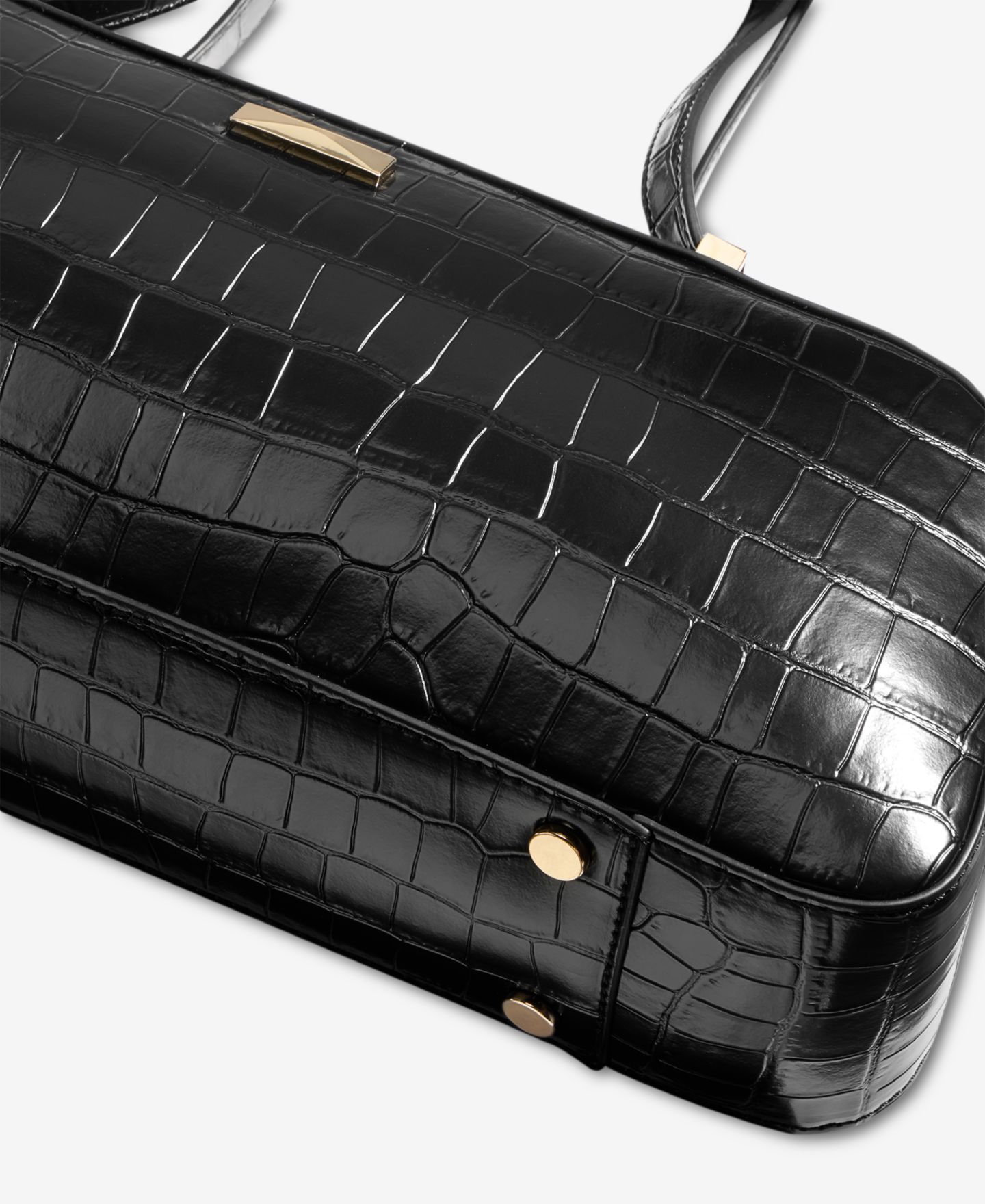 Женская сумка I.N.C. International Concepts Nedda Croco-Embossed Satchel, цвет: Чёрный — фото 7