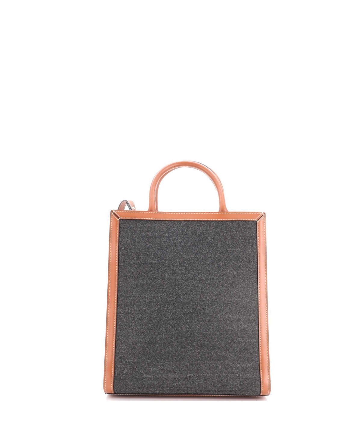 Pre-Owned Celine Small Vertical Cabas Tote Felt with Leather