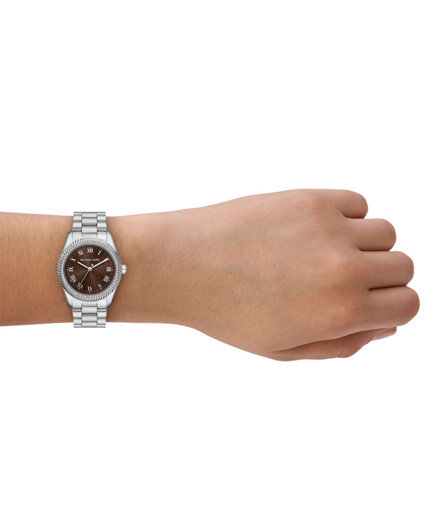 Женские часы Michael Kors Lexington Three-Hand Stainless Steel 33mm — фото 4