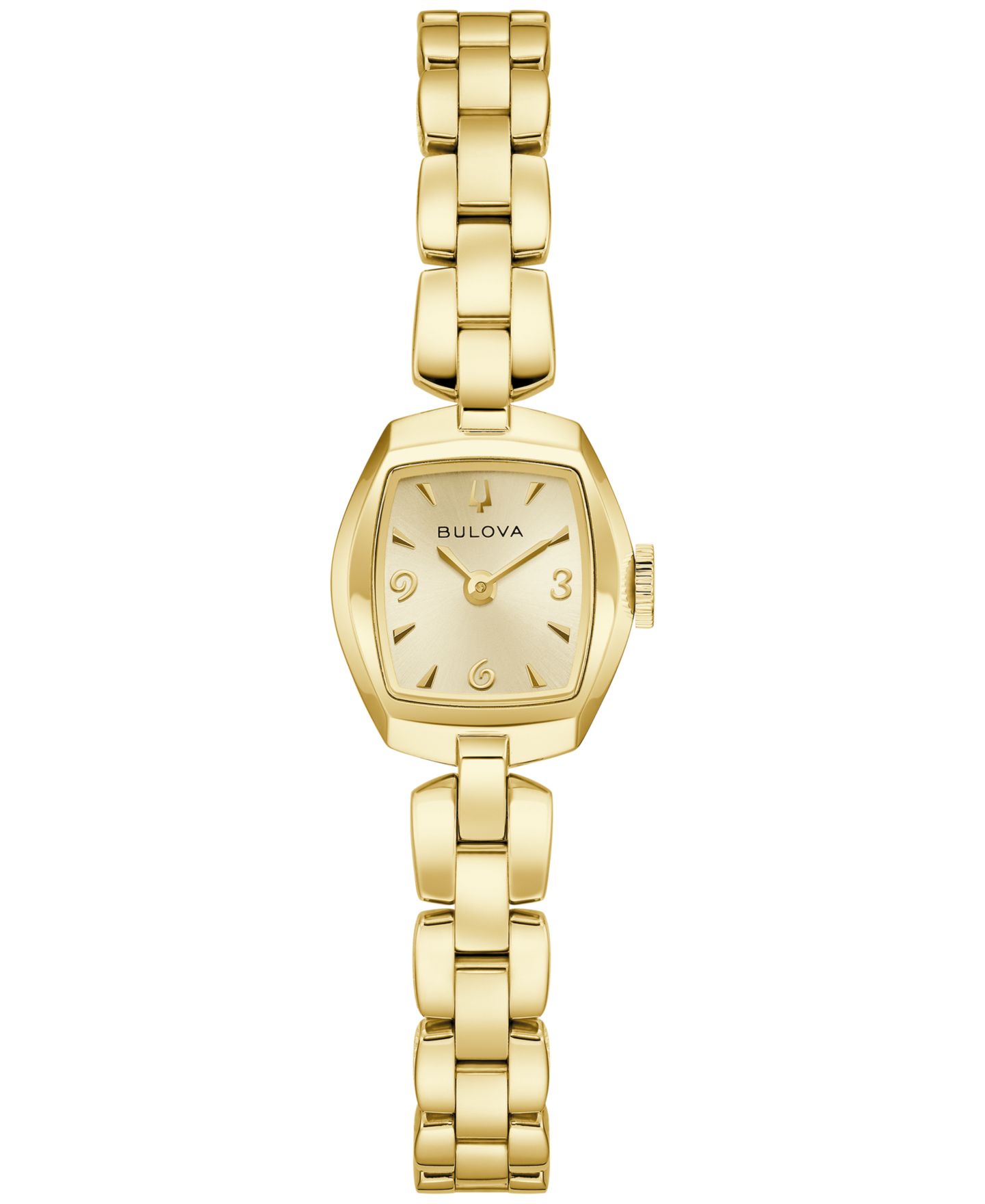 Женские часы Bulova Goddess of Time Jackie Gold-Tone Stainless Steel Bracelet Watch 18mm — фото 1