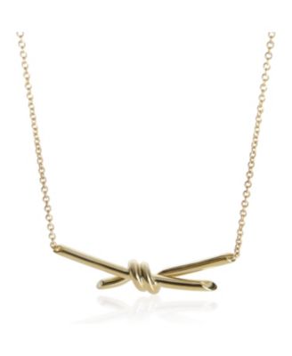 Yellow Gold  Knot Necklace