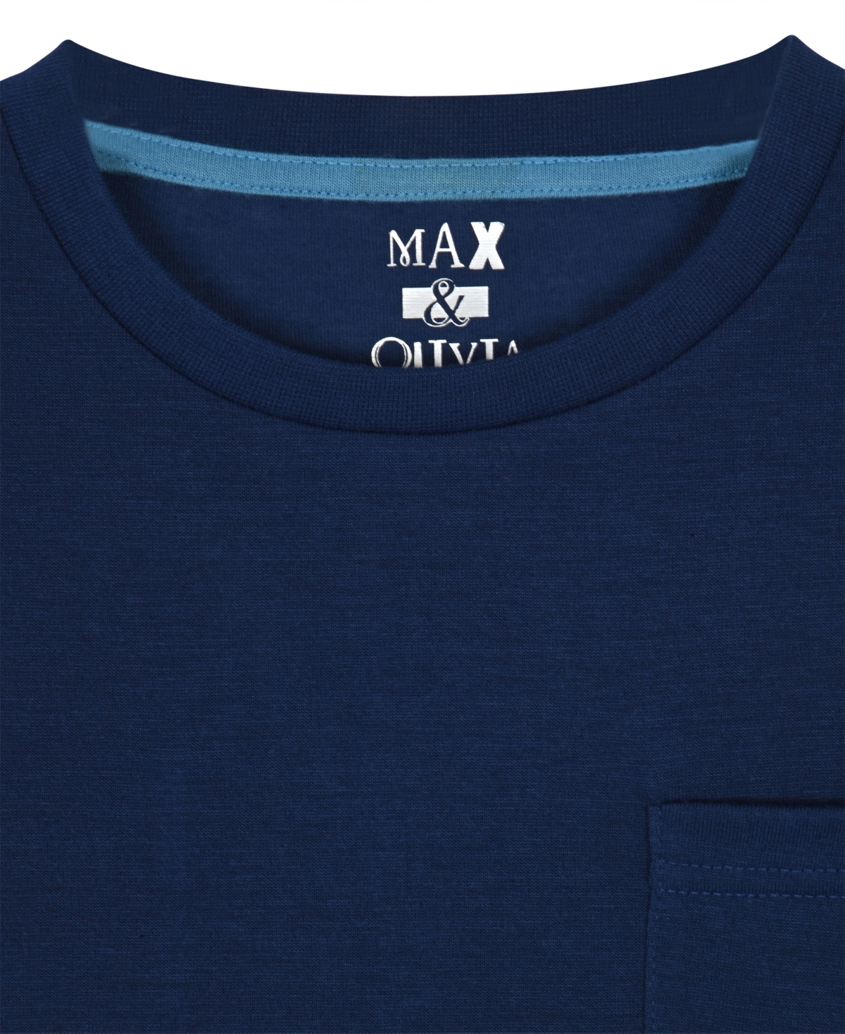 Max & Olivia Boys' 6-18 Long-Sleeve Top and Woven Plaid Pants Pajama, 2-Piece Set
