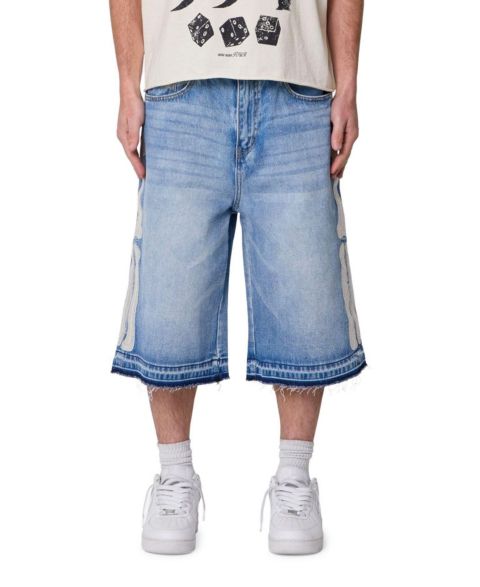 Мужские шорты mnml Ultra Baggy Bone Denim Shorts, цвет: Синий