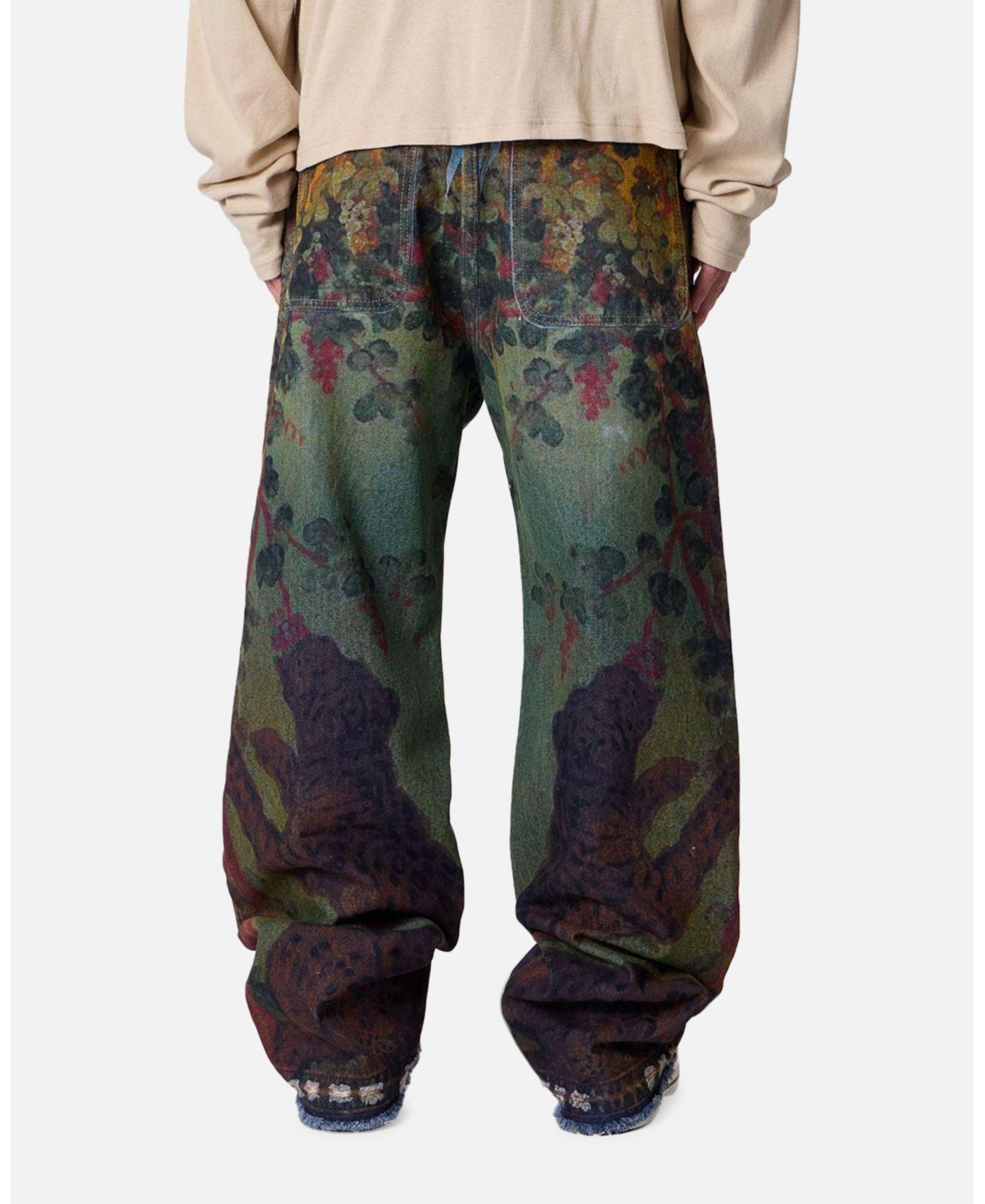 Мужские джинсы mnml Ultra Baggy Leopard Denim Jeans — фото 4