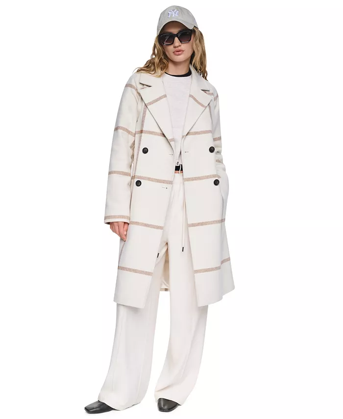Women's Double-Breasted Belted Notch Collar Coat - thumbnail 6