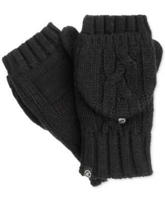 Isotoner Signature - Chunky Solid Flip Top Mittens